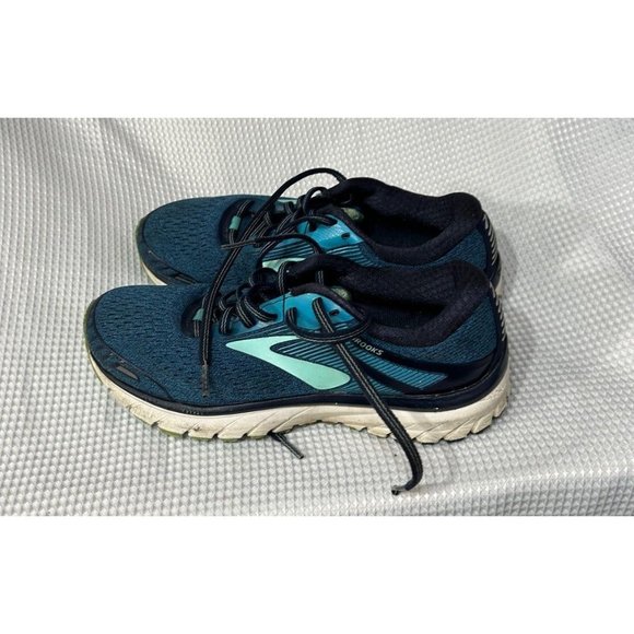 Brooks Green and White Athletic Shoes with Cushioned Support - Picture 5 of 11